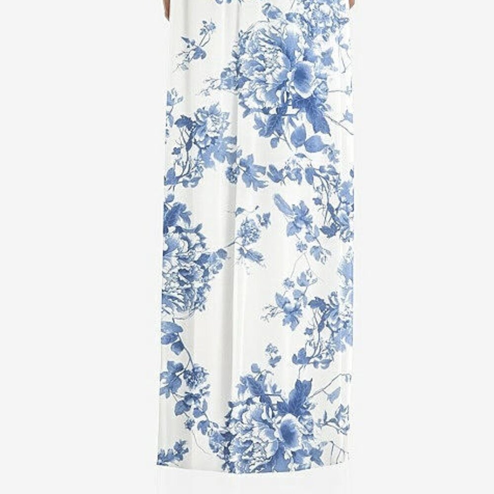 After Six 1564..Convertible Tie-Shoulder Empire Dress...Cottage Rose..Sz XL LONG - Picture 8 of 10